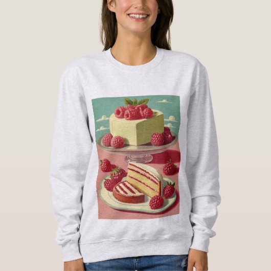 Retro Futuristic cake Sweatshirt (Vorderseite)