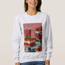 Retro Futuristic cake Sweatshirt