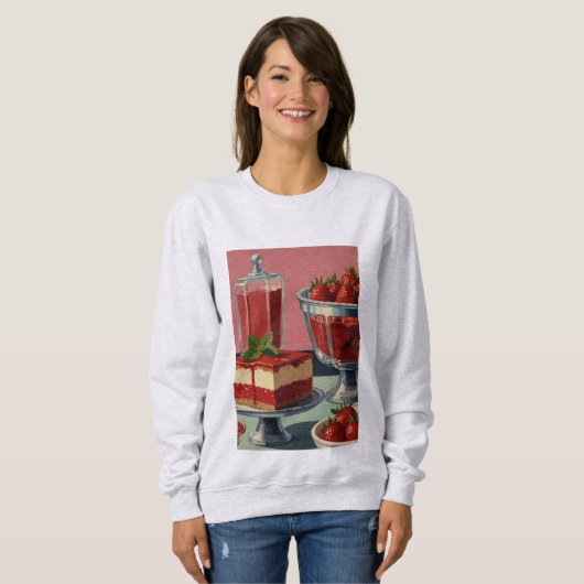 Retro Futuristic cake Sweatshirt (Vorne ganz)