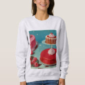 Retro Futuristic cake Sweatshirt (Vorderseite)