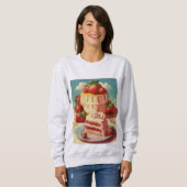 Retro Futuristic cake Sweatshirt (Vorne ganz)