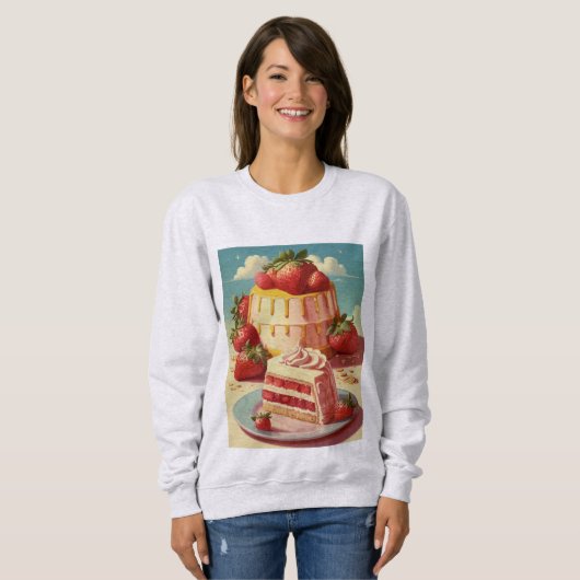 Retro Futuristic cake Sweatshirt (Vorne ganz)