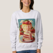 Retro Futuristic cake Sweatshirt (Vorderseite)