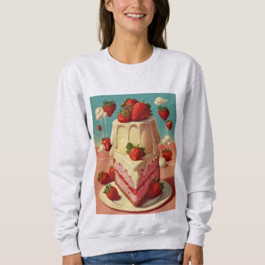 Retro Futuristic cake Sweatshirt (Vorderseite)