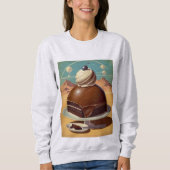 Retro Futuristic cake Sweatshirt (Vorderseite)