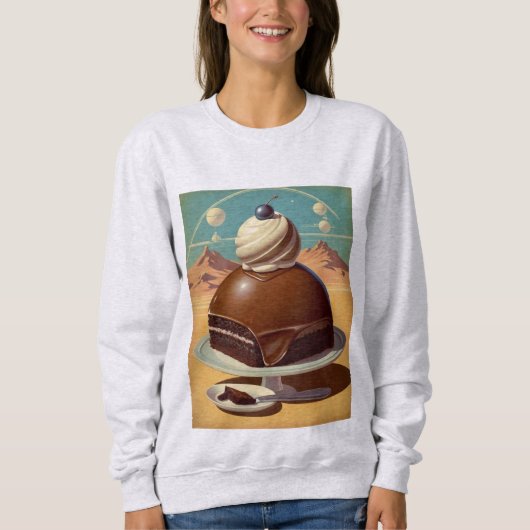Retro Futuristic cake Sweatshirt (Vorderseite)