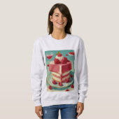 Retro Futuristic cake Sweatshirt (Vorne ganz)