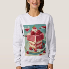 Retro Futuristic cake Sweatshirt
