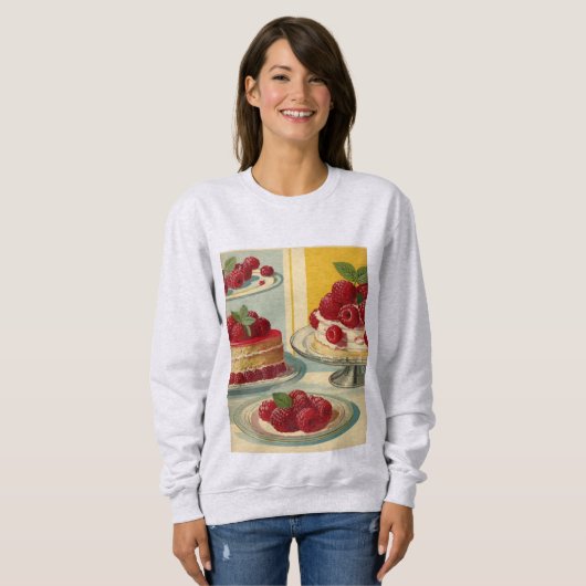 Retro Futuristic cake Sweatshirt (Vorne ganz)