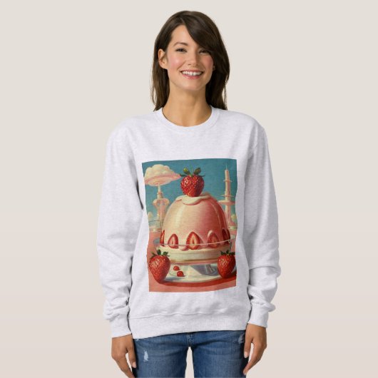 Retro Futuristic cake Sweatshirt (Vorne ganz)