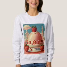 Retro Futuristic cake Sweatshirt