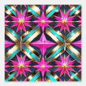 Retro-Futuristic Disco Peel and Stick Tapete (Vorderseite)