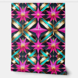 Retro-Futuristic Disco Peel and Stick Tapete