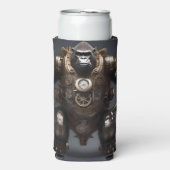 Retro Futuristic Gorilla Steampunk, Selters Dosenkühler (Seltzer Vorderseite)