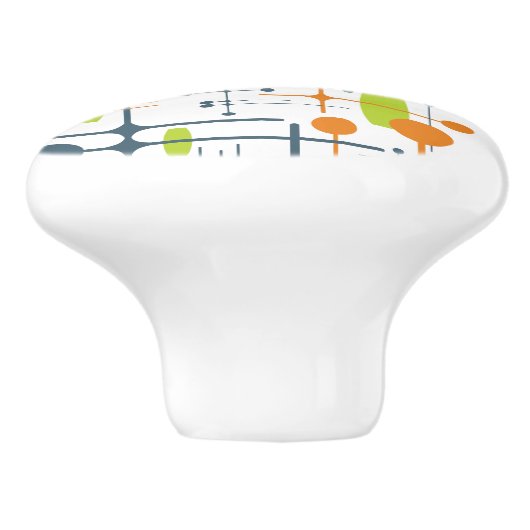 Retro Futuristic Keramikknauf (Seitenansicht)