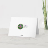 Retro Futuristic Mardi Gras Black Cat Martini Club Karte (Rückseite)