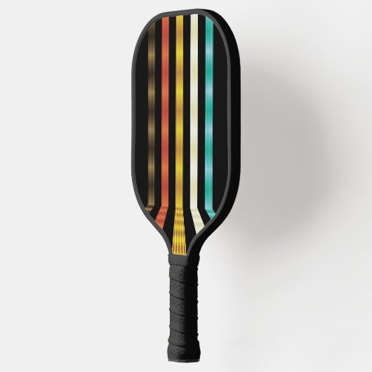 Retro Futuristic Personalisiert Pickleball Schläger (Links)