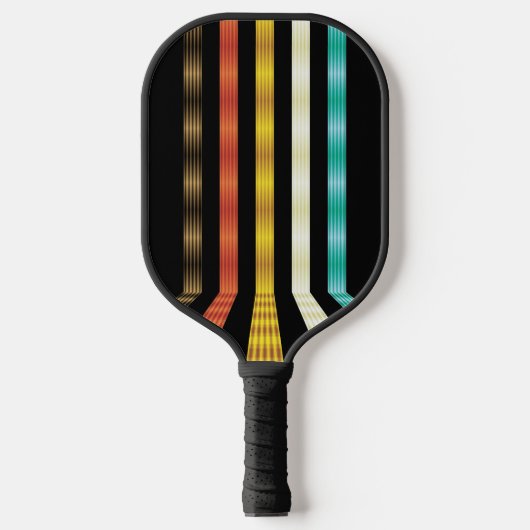 Retro Futuristic Personalisiert Pickleball Schläger (Vorderseite)