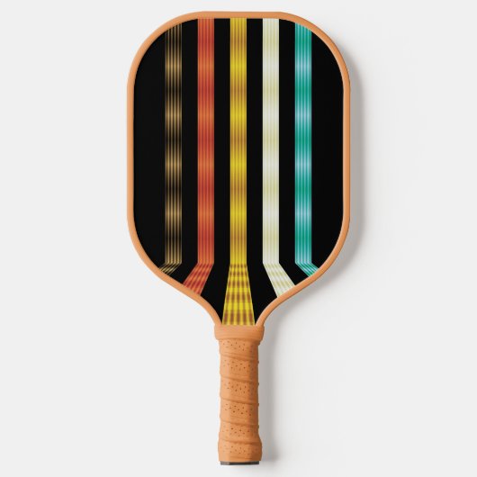 Retro Futuristic Personalisiert Pickleball Schläger (Vorderseite)