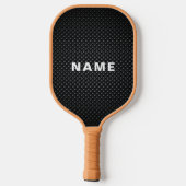 Retro Futuristic Personalisiert Pickleball Schläger (Rückseite)