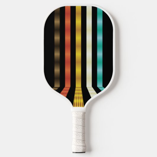 Retro Futuristic Personalisiert Pickleball Schläger (Vorderseite)