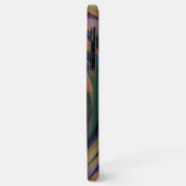 Retro Futuristic Radial Swirve Waves Art Muster Case-Mate iPhone Hülle (Hinten/Links)