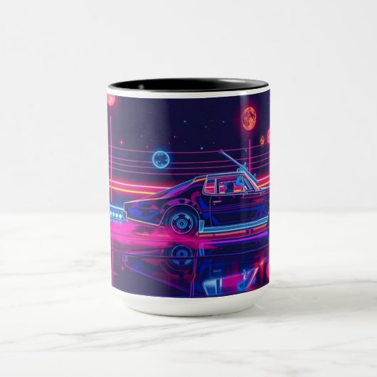 Retro Futuristic Ride Tasse (Zentrum)