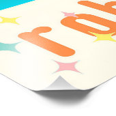 Retro Futuristic Robot ROBIA 12J2 Mixologe Fotodruck (Ecke)