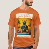 Retro Futuristic Robot ROBIA 12J2 Mixologe T-Shirt (Vorderseite)