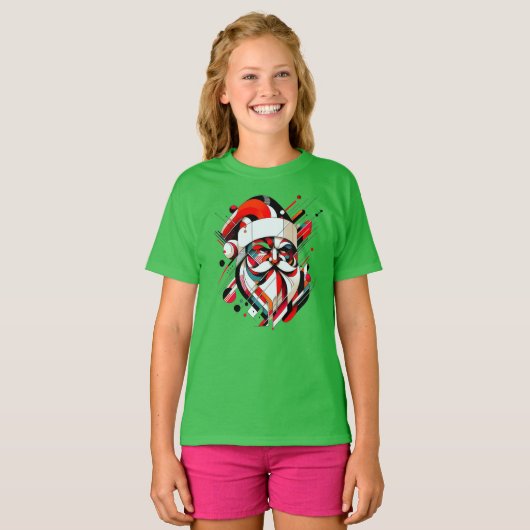 Retro-Futuristic Santa T-Shirt (Vorne ganz)