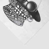 Retro Futuristic Steampunk Frau AC4 Decoupage Seidenpapier (Ausschnitt)