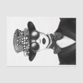 Retro Futuristic Steampunk Frau AC4 Decoupage Seidenpapier (Vorderseite)