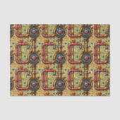 Retro Futuristic Steampunk Pipes BM5 Decoupage Seidenpapier (Vorderseite)