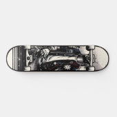 Retro-Futuristic Tech Street Art Skateboard 18 (Horizontal)