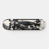 Retro-Futuristic Tech Street Art Skateboard 19 (Horizontal)