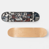 Retro-Futuristic Tech Street Art Skateboard 20 (Horizontal)
