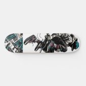 Retro-Futuristic Tech Street Art Skateboard 23 (Horizontal)