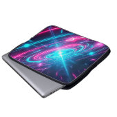 Retro Futuristic Vaporwave Space Portal Laptopschutzhülle (Vorne Knopf)