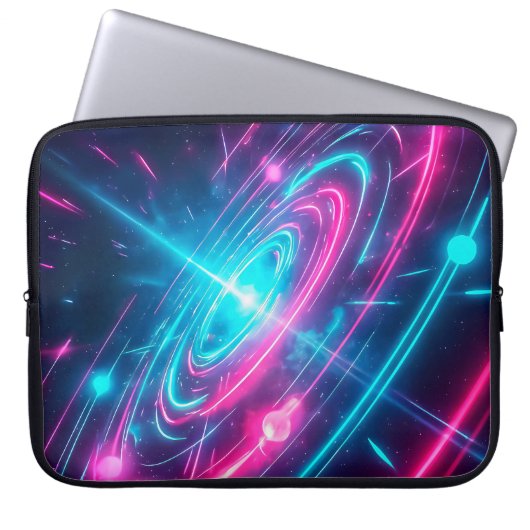 Retro Futuristic Vaporwave Space Portal Laptopschutzhülle (Vorderseite)