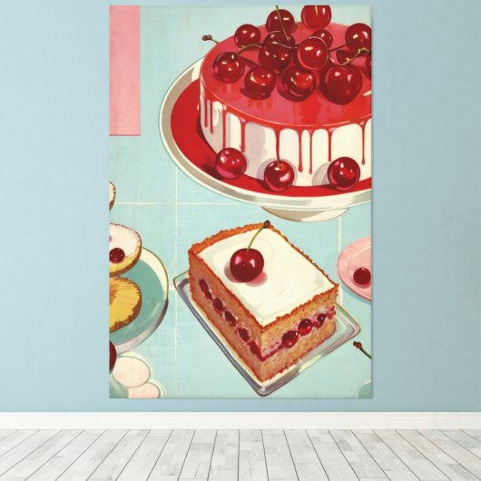 Retro Futuristicum Leinwanddruck (Insitu (Holzboden))