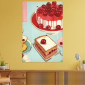 Retro Futuristicum Leinwanddruck (Insitu (Wohnzimmer))