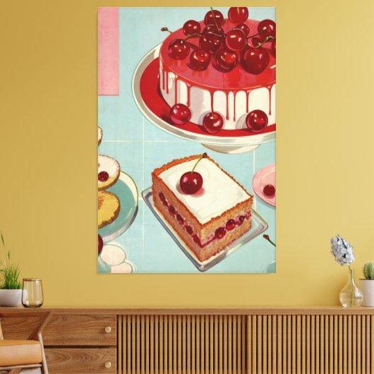 Retro Futuristicum Leinwanddruck (Insitu (Wohnzimmer))