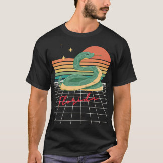 Retro Futuristische 80er Florida Sonnenuntergang S T-Shirt