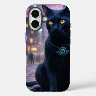 Retro futuristische Kitekatze iPhone 16 Hülle