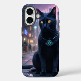 Retro futuristische Kitekatze iPhone 16 Hülle