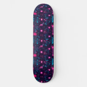 Retro-futuristische Leiterplatte Skateboard (Vorderseite)