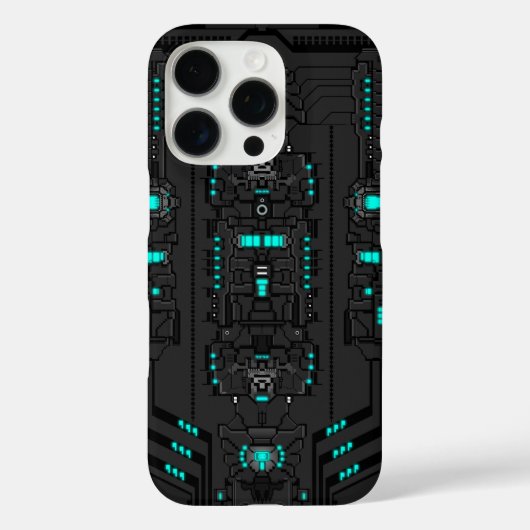 Retro-Futuristische PixelArt TechGear Case-Mate iPhone Hülle (Rückseite)