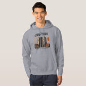 Retro-futuristischer AI-Roboter-Computer-Vaporwave Hoodie (Vorne ganz)
