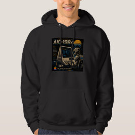 Retro-futuristischer AI-Roboter-Computer-Vaporwave Hoodie