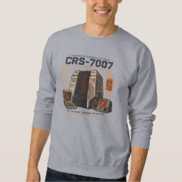 Retro-futuristischer AI-Roboter-Computer-Vaporwave Sweatshirt